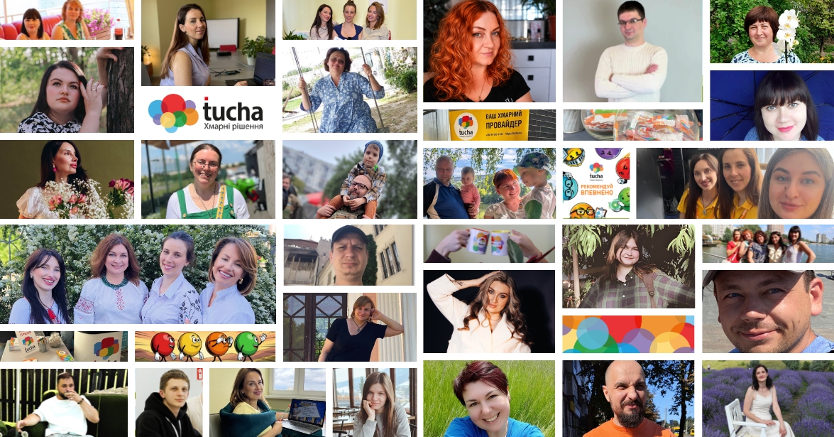 Фотографії команди Tucha ілюструють історію та людей компанії за 21 рік